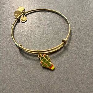 Alex and Ani gold bracelet (cactus with lights)